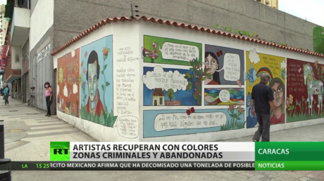 Venezuela: Artistas recuperan con colores zonas criminales y abandonadas