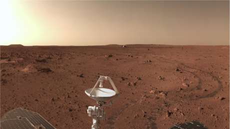 China publica nuevas imágenes a color del aterrizaje y exploración en Marte de su misión Tianwen-1