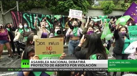 La Asamblea Nacional de Ecuador debatirá un proyecto de ley de aborto por violación