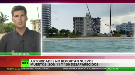 Continúan las operaciones de rescate entre los escombros del derrumbe de un edificio residencial en Florida