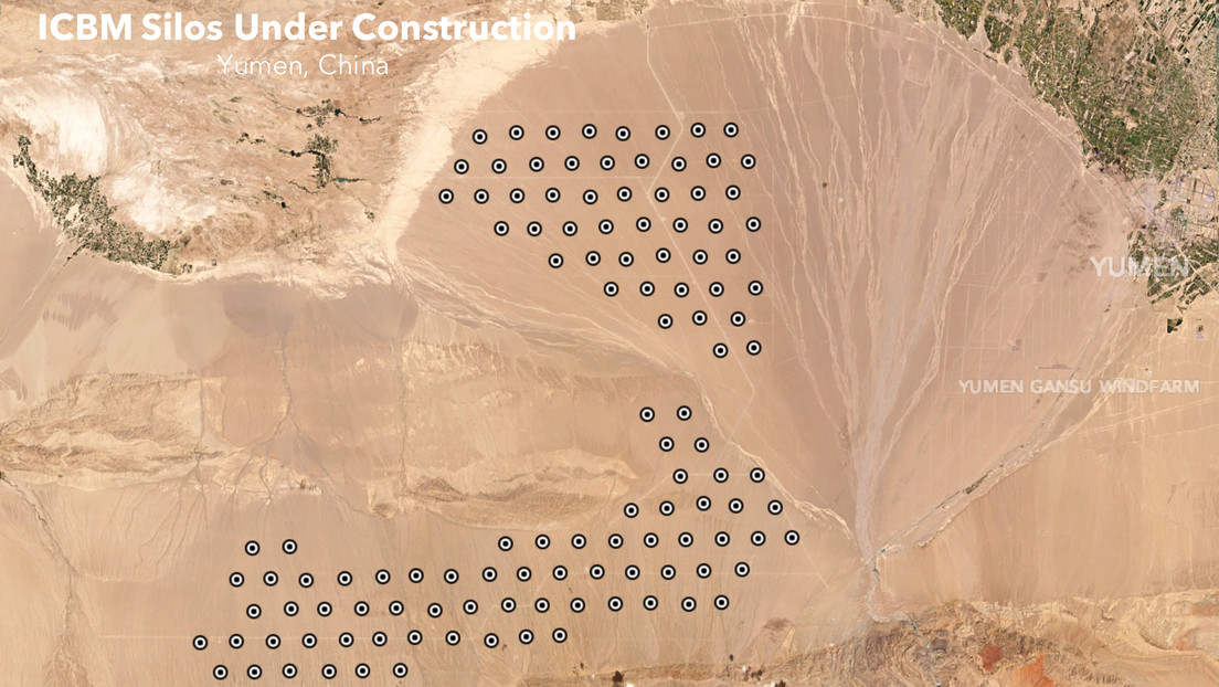 Imágenes satelitales muestran que China estaría construyendo más de 100 nuevos silos de misiles en el noroeste del país
