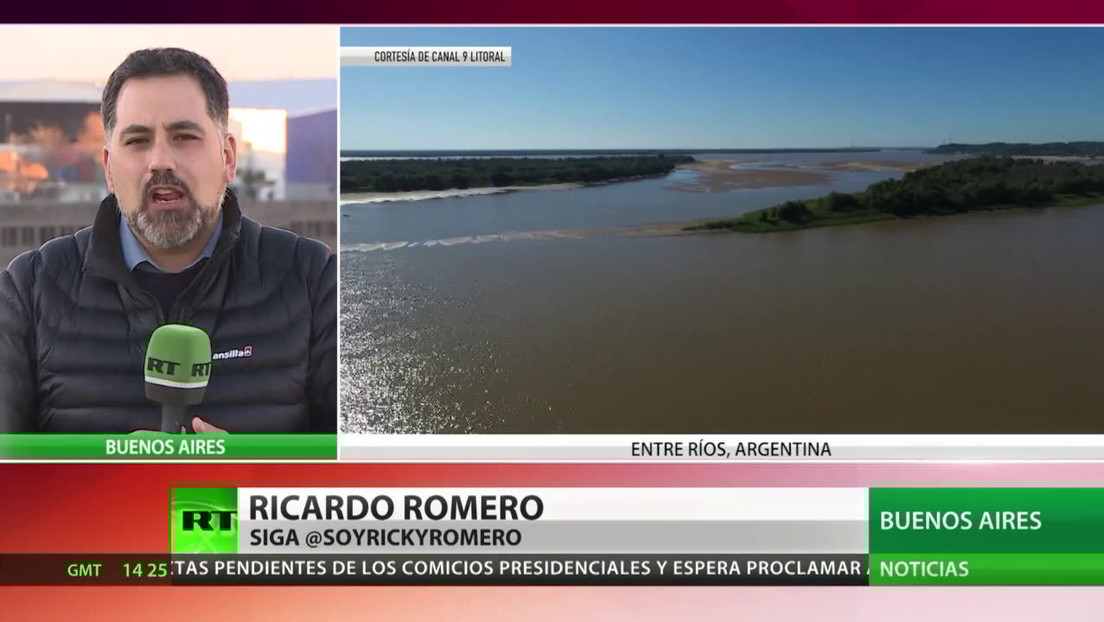 Un descenso histórico del nivel del agua en el río Paraná preocupa a Argentina