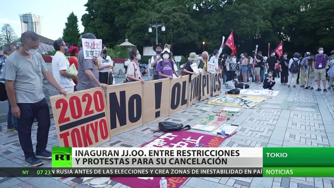 Inauguran las Olimpiadas en medio de restricciones y protestas para su cancelación