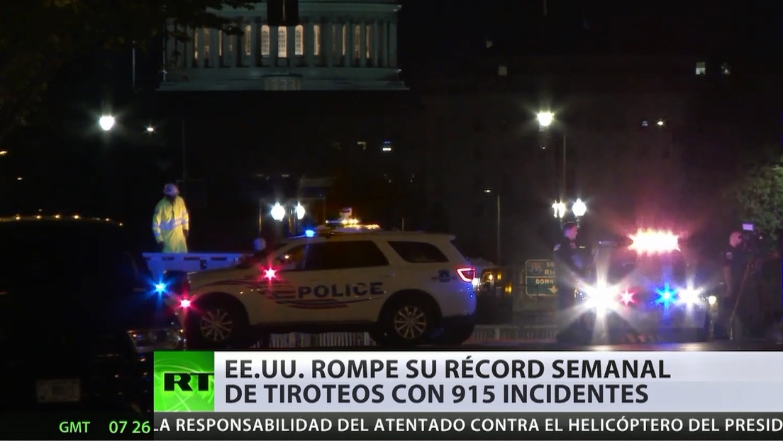 EE.UU. rompe su récord semanal de tiroteos al registrar más de 900 incidentes