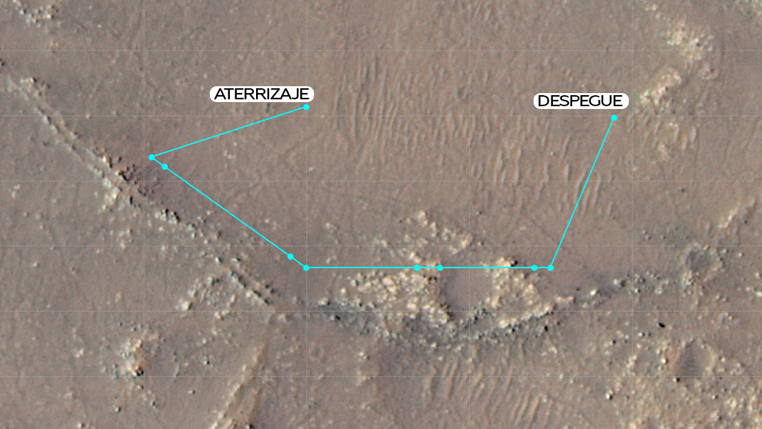 El minihelicóptero Ingenuity de la NASA completa su décimo vuelo, el de mayor altitud, sobre Marte