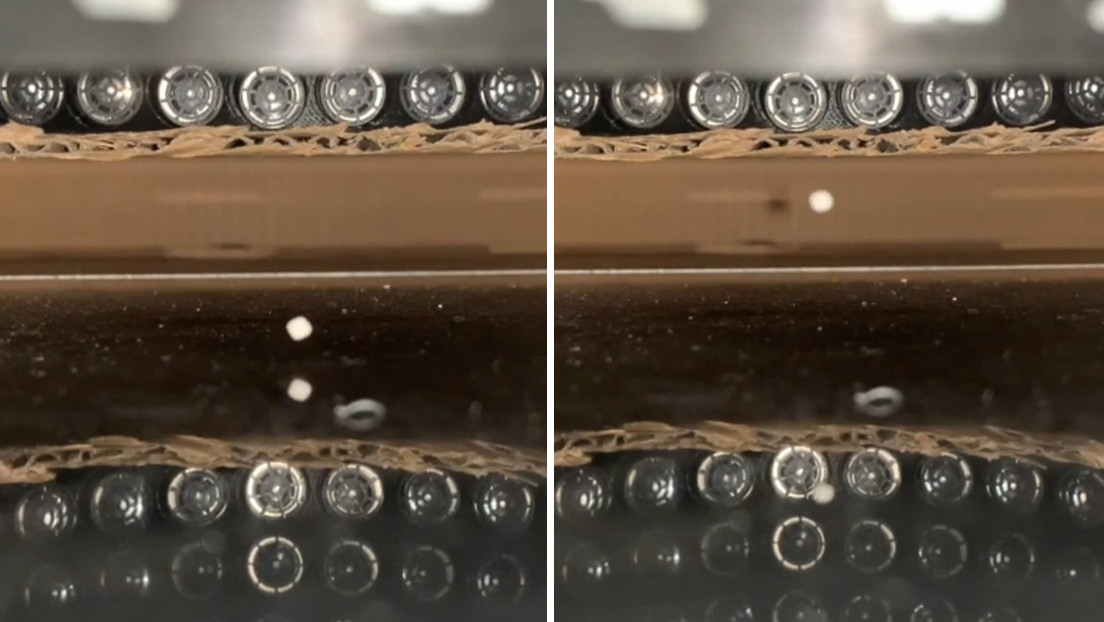 VIDEO: Investigadores japoneses crean unas 'pinzas de sonido' capaces de mover objetos sin contacto físico