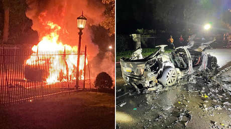 Un coche del nuevo y recién entregado Model S Plaid de Tesla se incendia en extrañas circunstancias