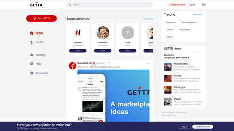 El equipo de Trump lanza sin anuncio previo una plataforma similar a Twitter