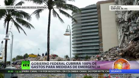 Suspenden las operaciones de búsqueda y rescate del edificio parcialmente colapsado cerca de Miami