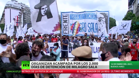 Argentina: Organizan una acampada por los 2.000 días de detención de Milagro Sala