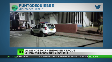 Al menos dos heridos en un ataque a una estación de Policía en Colombia
