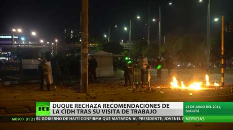 Duque rechaza las recomendaciones de la CIDH tras su visita de trabajo