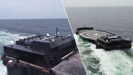 VIDEO: Musk muestra la nueva plataforma robótica de SpaceX para aterrizaje de cohetes en el mar