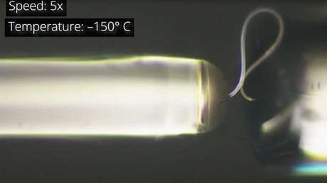 Científicos crean una nueva forma de hielo elástico