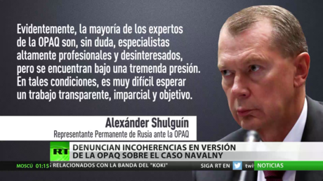 Rusia ante la OPAQ: Países occidentales buscan convertir a la organización en un instrumento para sus objetivos geopolíticos