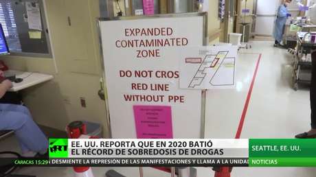 EE.UU. reporta que en 2020 batió el récord de sobredosis de drogas