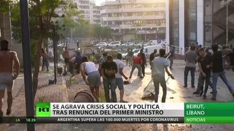 Se agrava la crisis social y política en el Líbano tras la renuncia del primer ministro