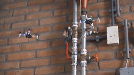 VIDEO: Futuristas imágenes de un enjambre de microdrones autónomos que detectan fugas de gas