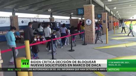 Biden critica la decisión de un juez de EE.UU. de bloquear nuevas solicitudes en el marco del programa migratorio DACA