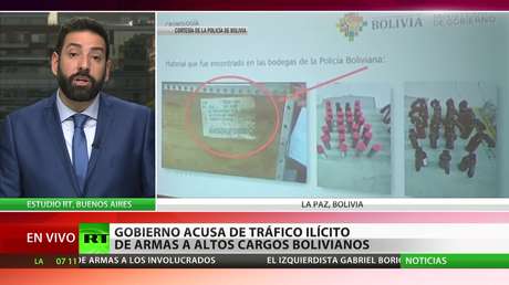 Bolivia: El gobierno acusa de tráfico ilícito de armas a altos cargos del país