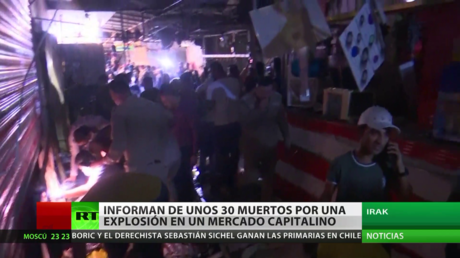 Una explosión en un mercado en Irak deja al menos 30 muertos