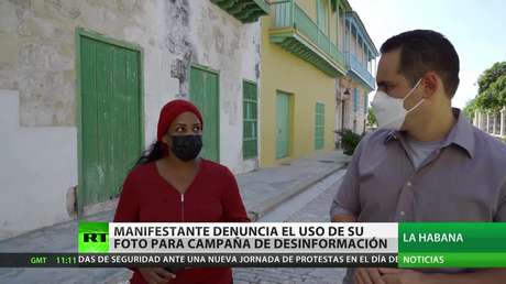 Cuba: Una manifestante denuncia el uso de su foto para una campaña de desinformación