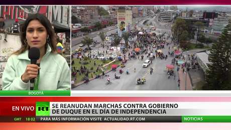 Se reanudan marchas contra el Gobierno de Duque en el Día de la Independencia