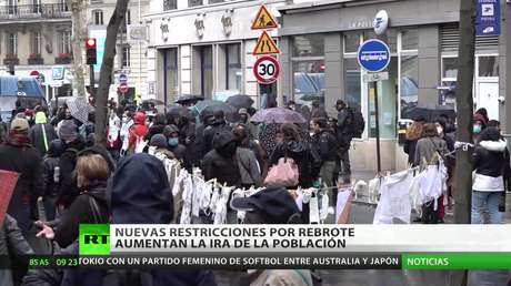 Nuevas restricciones sanitarias aumentan la ira de la población en varios países