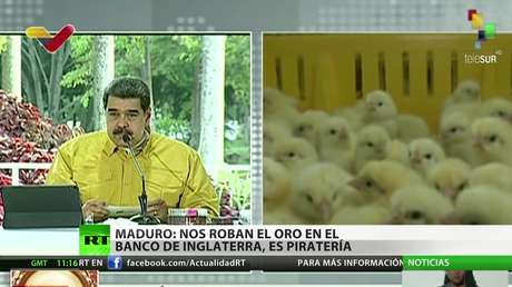 Maduro califica la retención del oro venezolano por parte de Londres como "piratería del siglo 21"