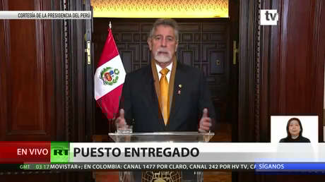 Sagasti brinda su último mensaje a la nación peruana a horas de dejar el cargo