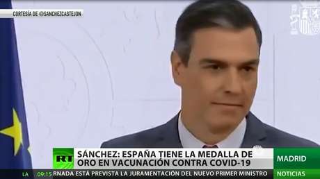 Pedro Sánchez: "España tiene la medalla de oro en vacunación" contra el covid-19
