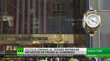 El Departamento de Justicia ordena al Tesoro entregar las declaraciones de impuestos de Trump al Congreso de EE.UU.