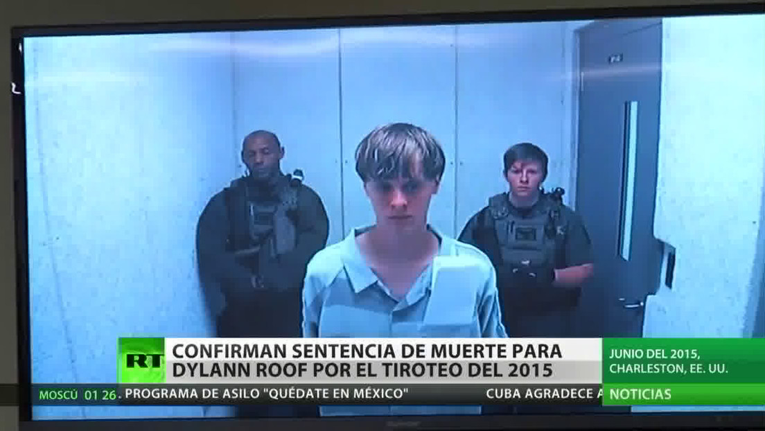 Confirman pena de muerte para Dylann Roff por el tiroteo del 2015 que acabó con la vida de 9 afroamericanos