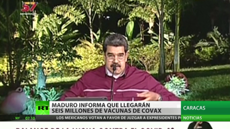 Venezuela: Maduro informa que llegarán seis millones de vacunas Covax