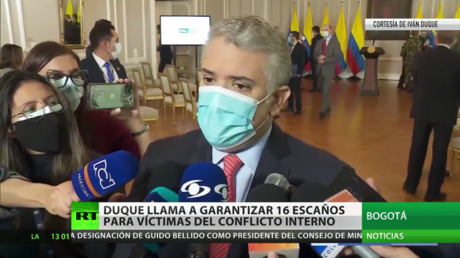 Duque insta a garantizar 16 escaños del Congreso de Colombia para las víctimas del conflicto interno