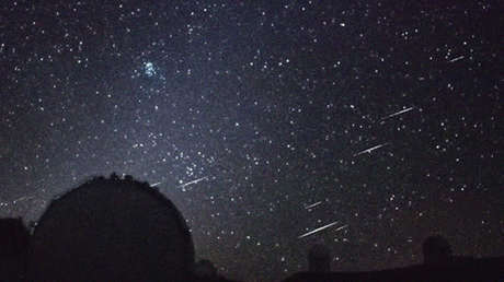 VIDEO: Captan un raro cúmulo de meteoros durante una transmisión en vivo desde un observatorio en Hawái