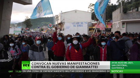 Guatemala: Convocan nuevas manifestaciones contra el Gobierno de Alejandro Giammattei