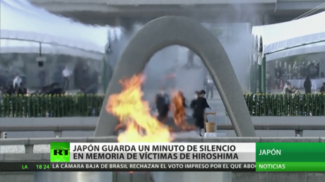 Japón guarda un minuto de silencio en memoria de las víctimas de Hiroshima