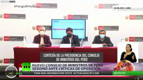 Nuevo Consejo de Ministros de Perú sesionó ante críticas de oposición