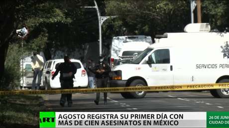 Registran más de cien asesinatos dolosos en México por primera vez en lo que va de agosto