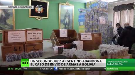 Un segundo juez argentino abandona el caso del envío ilegal de armas a Bolivia durante el golpe de Estado