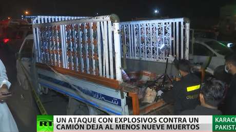 Un ataque con explosivos contra camión deja al menos nueve muertos en Pakistán