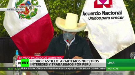 Pedro Castillo presenta los llamados "Consensos por el Perú" para mejorar el desarrollo del país