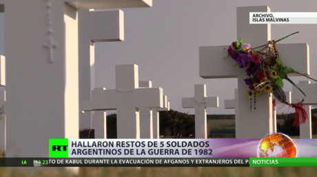 Hallan los restos de cinco soldados argentinos de la guerra de 1982 en las Malvinas