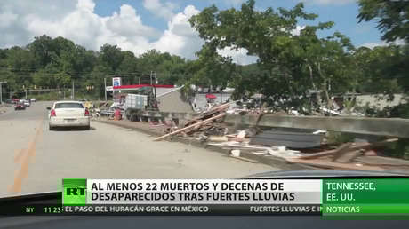 Al menos 22 muertos tras las fuertes lluvias en el estado norteamericano de Tennessee