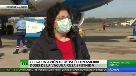 Más dosis de la vacuna Sputnik V y su ingrediente clave llegan a Argentina desde Rusia