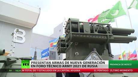 Presentan armas de nueva generación en el foro técnico Armiya-2021 en Rusia
