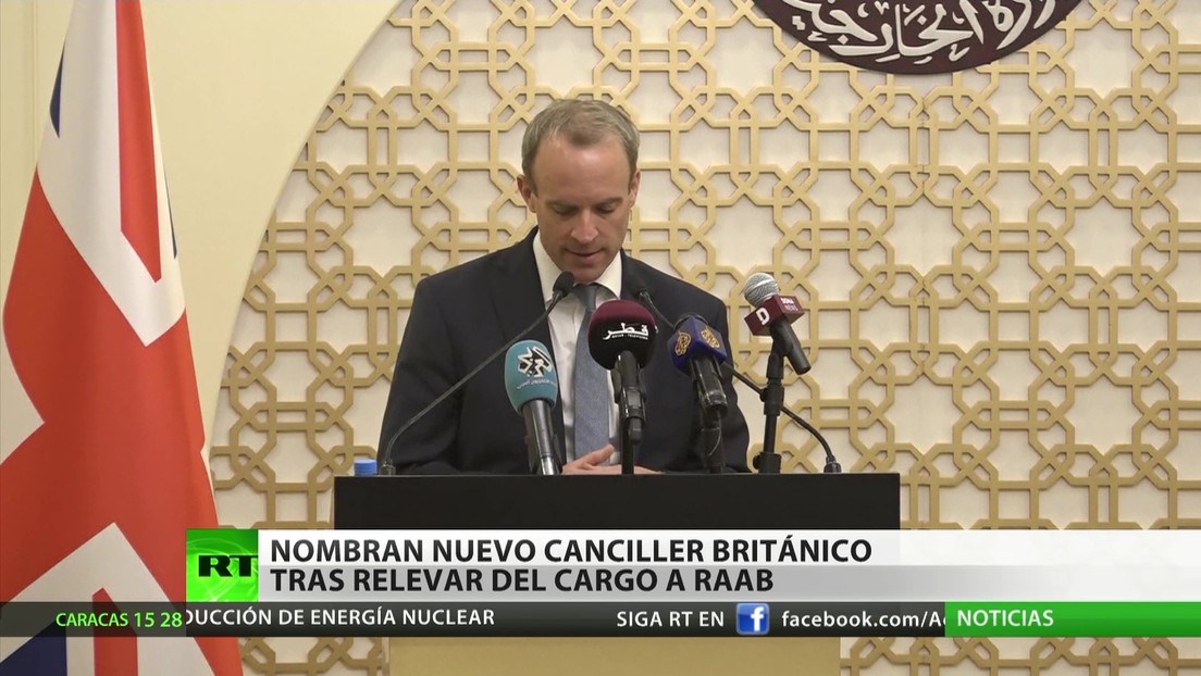 Nombran al nuevo canciller británico tras relevar del cargo a Dominic Raab