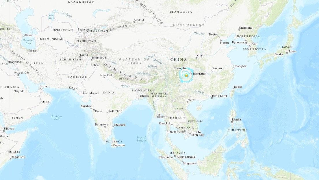 Un sismo de magnitud 6,0 se registra en la provincia china de Sichuan