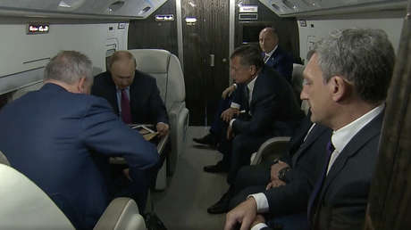 Muestran el helicóptero de Vladímir Putin desde el interior (VIDEO)